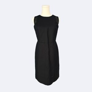 ANN TAYLOR LOFT NWOT Linen mix sleeveless sheath dress in Black Size 0